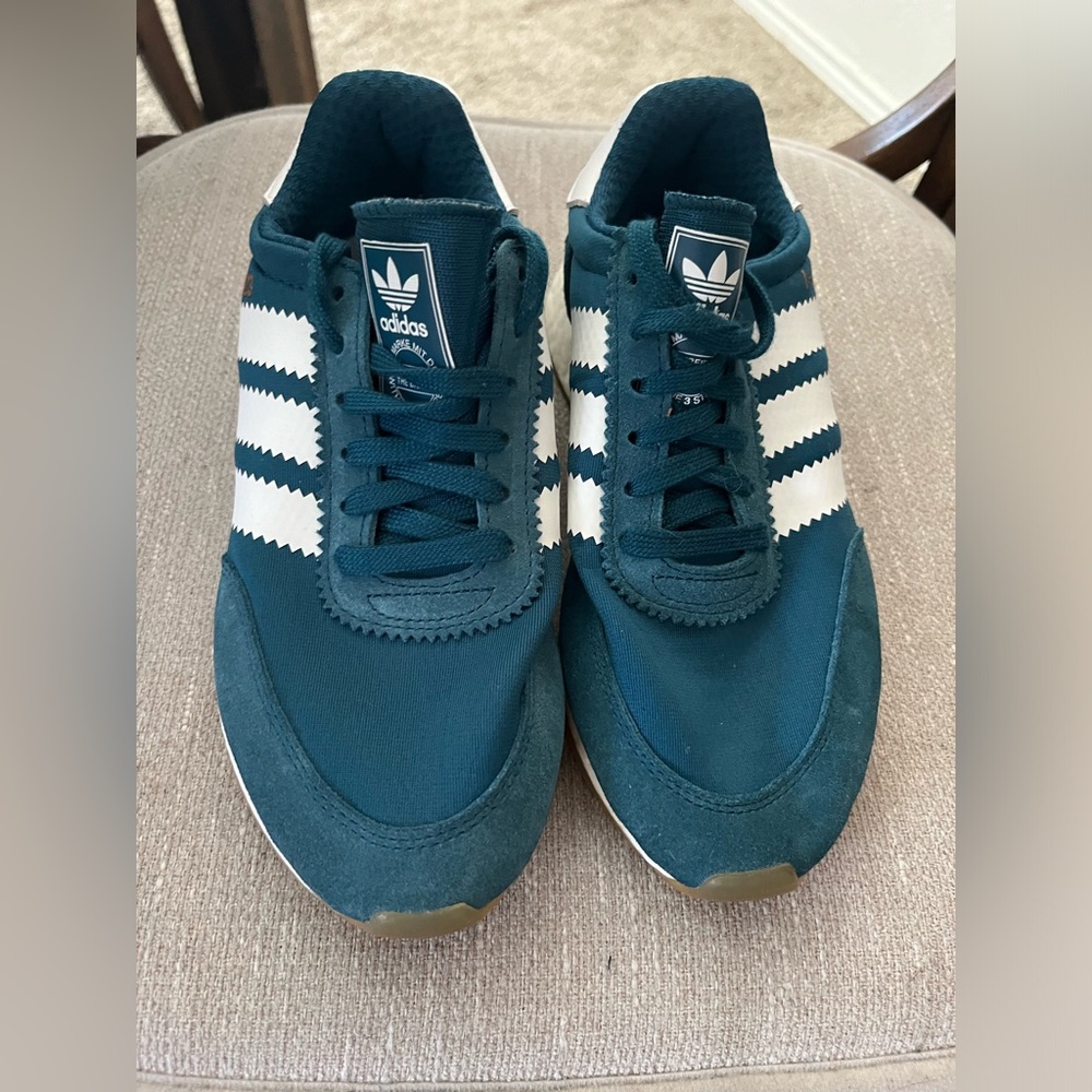 Teal Adidas Iniki sneakers. Size 5